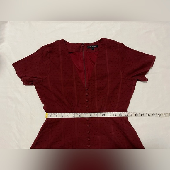 Madewell Button-Front Swing Dress in Swiss Dot - Picture 11 of 14